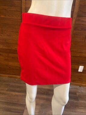 Urban Heritage Vibrant Red Mini Skirt